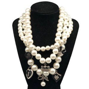 EXPRESS Pearl Costume Statement Necklace